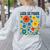 Leer Es Poder Cute Floral Boho Spanish Teacher Reading Women's Sweatshirt Back Print Ash Leer Es Poder Cute Floral Boho Spanish Teacher Reading Women's Sweatshirt Back Print Ash