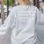 Let's Eat Kids Punctuation Saves Lives Teacher Women's Sweatshirt Back Print Ash