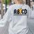 Lightning Pencil Rock'n Roll ABCD Teacher Back To School Kid Women's Sweatshirt Back Print Ash