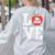 LOVE Apple 3rd Grade Teacher Student School Women's Sweatshirt Back Print Ash LOVE Apple 3rd Grade Teacher Student School Women's Sweatshirt Back Print Ash