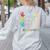 Love Daycare Provider Childcare Teacher Tie Dye Women's Sweatshirt Back Print Ash Love Daycare Provider Childcare Teacher Tie Dye Women's Sweatshirt Back Print Ash