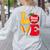 Love Headstart Head Start Teachers First Day Of School Women's Sweatshirt Back Print Ash Love Headstart Head Start Teachers First Day Of School Women's Sweatshirt Back Print Ash