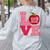 Love Kindergarten Cute Apple School Teacher Women's Sweatshirt Back Print Ash Love Kindergarten Cute Apple School Teacher Women's Sweatshirt Back Print Ash