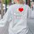 I Love Nuclear Energy School Teacher Women's Sweatshirt Back Print Ash