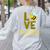 Love Preschool Back To School Yellow Bee Preschool Teacher For Men Women Girls Kids Women's Sweatshirt Back Print Ash