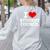 I Love Student Council Student Teacher Women's Sweatshirt Back Print Ash I Love Student Council Student Teacher Women's Sweatshirt Back Print Ash
