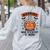 Mad Scientist Pumpkin Science Teacher Halloween Costume Kids Women's Sweatshirt Back Print Ash
