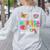 Maestra Spanish Teacher Back To School Maestra De Espanol Women's Sweatshirt Back Print Ash