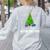 Math Geometry Christmas Tree Geometree Teacher Women's Sweatshirt Back Print Ash