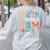 Math Is My Jam School Mathematics Women Men Math Teacher Women's Sweatshirt Back Print Ash