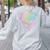 Do The Math Multiply Love Add Hope Math Teacher Tie Dye Women's Sweatshirt Back Print Ash Do The Math Multiply Love Add Hope Math Teacher Tie Dye Women's Sweatshirt Back Print Ash