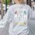 Math Teacher Dinosaurs Didn't Learn Math Mathematics Women's Sweatshirt Back Print Ash