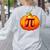 Math Teacher Halloween Costume Pumpkin Pi Pun Pie Men Women's Sweatshirt Back Print Ash