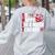 Math Teacher School So Happy I'm A Math Teacher Women's Sweatshirt Back Print Ash