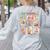 Merry And Bright Christmas Gingerbread Santa Book Teacher Women's Sweatshirt Back Print Ash Merry And Bright Christmas Gingerbread Santa Book Teacher Women's Sweatshirt Back Print Ash
