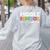 Middle School Crew Retro Teacher Student Vintage Women's Sweatshirt Back Print Ash Middle School Crew Retro Teacher Student Vintage Women's Sweatshirt Back Print Ash