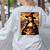 Mona Lisa Pumpkin Halloween Art Teacher Witchy Women Kids Women's Sweatshirt Back Print Ash