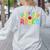 Montessori Rocks Montessori Teacher Back To School Women's Sweatshirt Back Print Ash