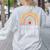 Multilingual Squad Multilingual Teacher Appreciation Kids Women's Sweatshirt Back Print Ash