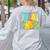 Neon Retro Teacher Cute Teacher Team New Teacher Back To Sch Women's Sweatshirt Back Print Ash Neon Retro Teacher Cute Teacher Team New Teacher Back To Sch Women's Sweatshirt Back Print Ash