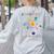 Neurodiversity Is Out Of This World Space Autism Teacher Women's Sweatshirt Back Print Ash