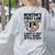Newtons First Law Physics Jokes Science Teacher Women's Sweatshirt Back Print Ash