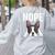 Nope Boston Terrier Puppy Dog Bostie Lover Men Women Girls Kids Women's Sweatshirt Back Print Ash