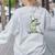 Off To Teach Preschool Pre-K Teacher Back To School Frog Women's Sweatshirt Back Print Ash
