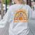 One Thankful Math Teacher Thanksgiving Autumn Fall Rainbow Women's Sweatshirt Back Print Ash