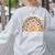 One Thankful Teacher Thanksgiving Rainbow Leopard Fall Women's Sweatshirt Back Print Ash One Thankful Teacher Thanksgiving Rainbow Leopard Fall Women's Sweatshirt Back Print Ash