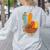 One Thankful Teacher Thanksgiving Turkey Peace Hand Sign Women's Sweatshirt Back Print Ash One Thankful Teacher Thanksgiving Turkey Peace Hand Sign Women's Sweatshirt Back Print Ash