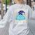 Pajama Day School Spirit Week Fun Cloud Teacher Student Women's Sweatshirt Back Print Ash