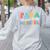 Para Paraprofessional Dream Crew Team Back To School Teacher Women's Sweatshirt Back Print Ash