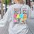 Para Paraprofessional Paraeducator Teacher Back To School Women's Sweatshirt Back Print Ash Para Paraprofessional Paraeducator Teacher Back To School Women's Sweatshirt Back Print Ash