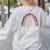 Paraprofessional Rainbow Para Teacher Parapro Women's Sweatshirt Back Print Ash Paraprofessional Rainbow Para Teacher Parapro Women's Sweatshirt Back Print Ash