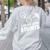 Parents Teacher Association Team Supporter PTA President Women's Sweatshirt Back Print Ash