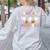 Pas De Boo-Ree Teachers Halloween Costume Ballet Dancers Women's Sweatshirt Back Print Ash