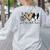 Peace Love Boston Terrier Boston Terrier Lover Dog Mom Women's Sweatshirt Back Print Ash