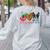 Peace Love Boston Terrier Tie Dye Dog Lover For Men Women Girls Kids Women's Sweatshirt Back Print Ash