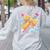 Pencil Leopard Coquette Bow Teacher Life Back To School Women's Sweatshirt Back Print Ash Pencil Leopard Coquette Bow Teacher Life Back To School Women's Sweatshirt Back Print Ash