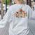 Personalized Name Teacher Mrs Young Back To School Custom Women's Sweatshirt Back Print Ash