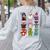 Pig Spooky Ghost Witch Boo-Jee Horror Pumpkin Pig Halloween Women's Sweatshirt Back Print Ash