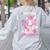 Pink Unicorn Spanish Teacher Regalos Para Bilingue Teacher Women's Sweatshirt Back Print Ash