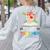 Pirate Teacher Halloween Skull Adult Women's Sweatshirt Back Print Ash