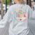 Pre-K Dream Team Back To School Teacher Flower Women's Sweatshirt Back Print Ash Pre-K Dream Team Back To School Teacher Flower Women's Sweatshirt Back Print Ash