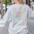 Pre K Kindergarten Hi Alphabet Back To School Teachers Men Women Girls Kids Women's Sweatshirt Back Print Ash