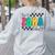 Pre-K Paraprofessional Teacher Back To School Vibes Women's Sweatshirt Back Print Ash Pre-K Paraprofessional Teacher Back To School Vibes Women's Sweatshirt Back Print Ash