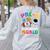 Pre-K Student Teacher Astronaut Space Back To School Women's Sweatshirt Back Print Ash