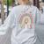Pre K Vibes Back To School Student Teacher Women's Sweatshirt Back Print Ash Pre K Vibes Back To School Student Teacher Women's Sweatshirt Back Print Ash