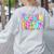 Preppy Seventh Grade Back To School 7th Grade Teachers Girls Women's Sweatshirt Back Print Ash Preppy Seventh Grade Back To School 7th Grade Teachers Girls Women's Sweatshirt Back Print Ash